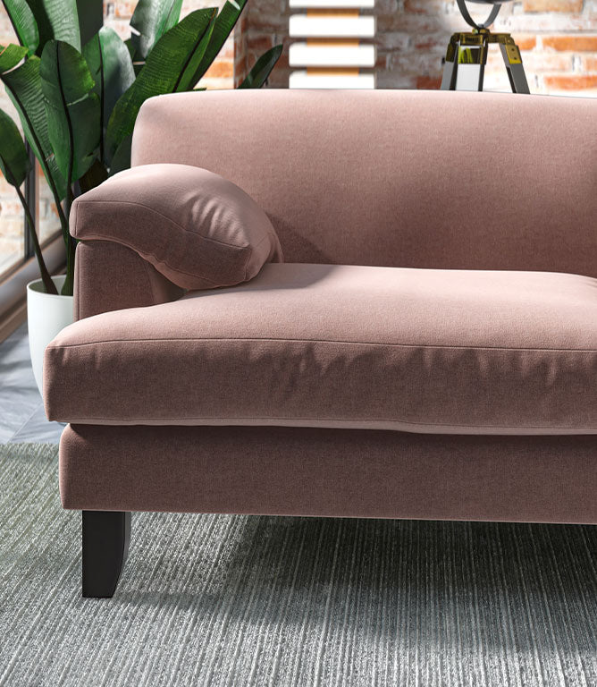 Harrow Chenille FR Fabric / Dusk - Just Fabrics