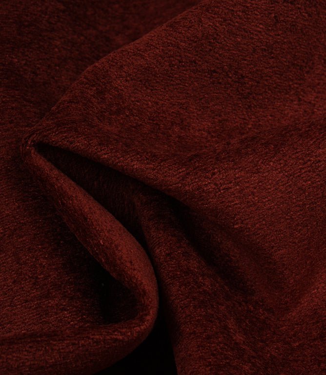 Whittington Velvet FR Fabric / Oxblood - Just Fabrics