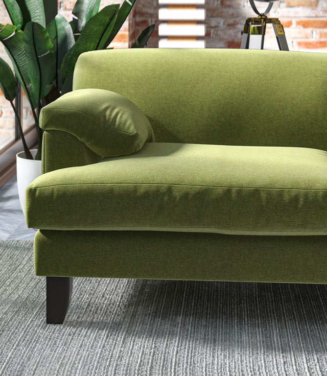 Harrow Chenille FR Fabric / Apple - Just Fabrics