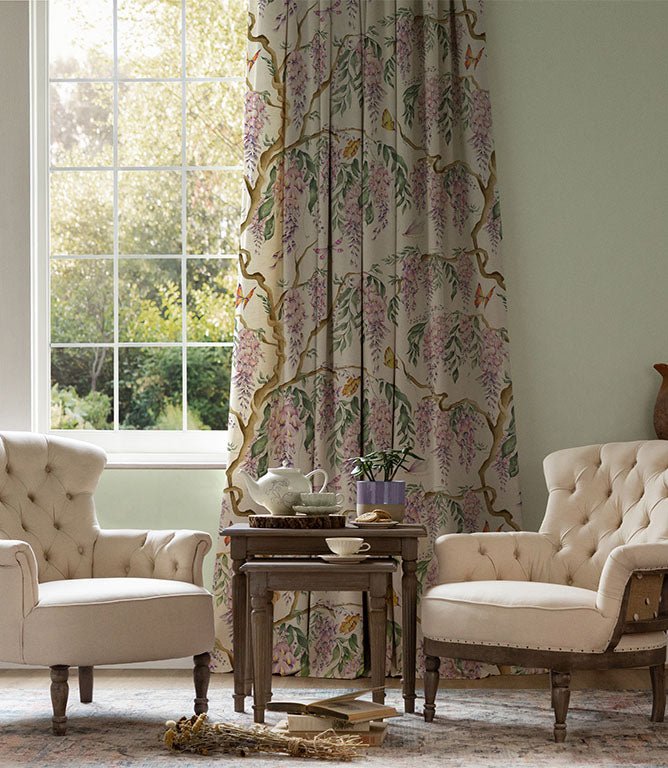 Mariposa Fabric / Cream - Just Fabrics