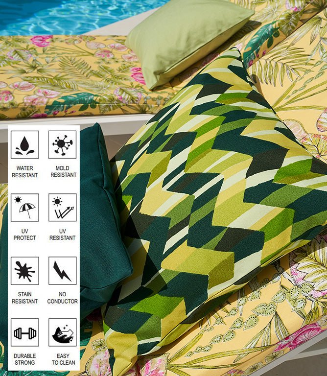 Zig Zag Outdoor Fabric / Multi - Just Fabrics