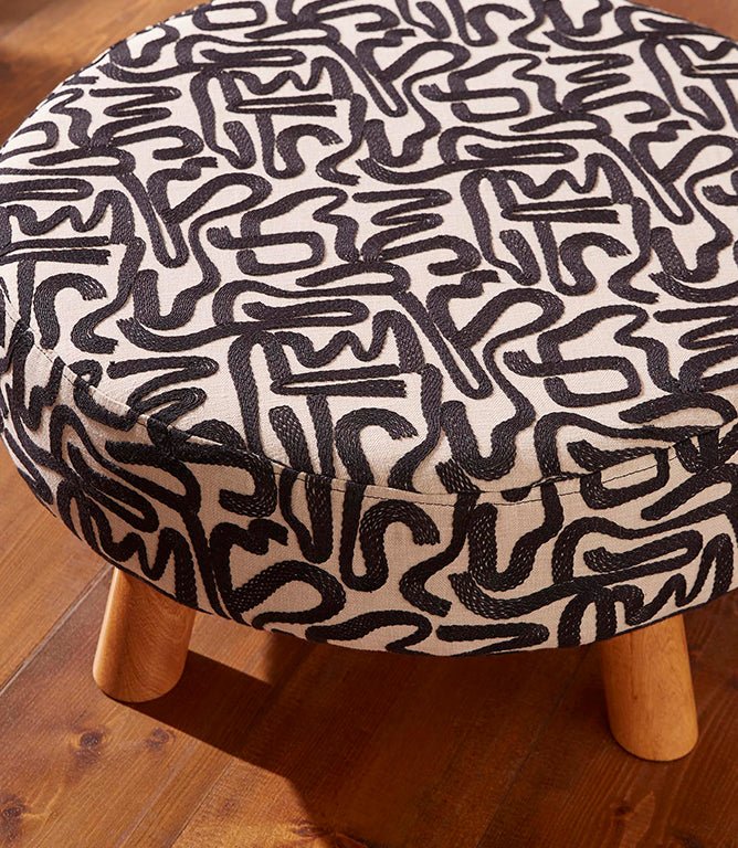 Script Fabric / Graphite - Just Fabrics