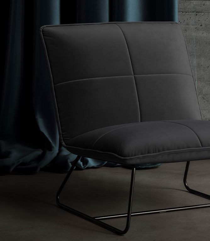 Cotswold Velvet FR Fabric / Jet - Just Fabrics