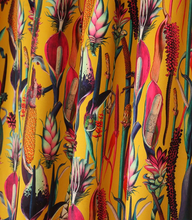 Exotic Velvet Fabric / Ochre - Just Fabrics