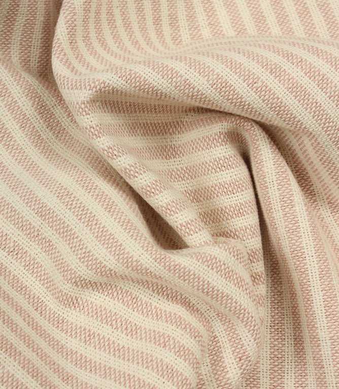 Sandbank Stripe Fabric / Pale Pink - Just Fabrics