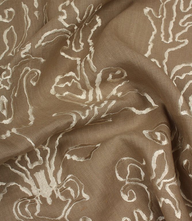 Tuscany Fabric / Linen / Ivory - Just Fabrics