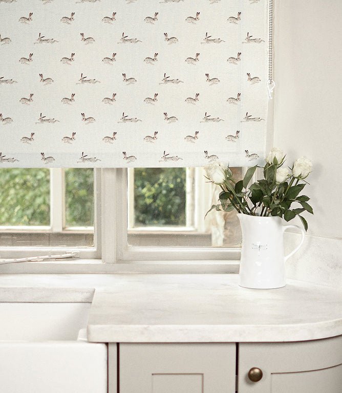 Hare Fabric / Stone - Just Fabrics