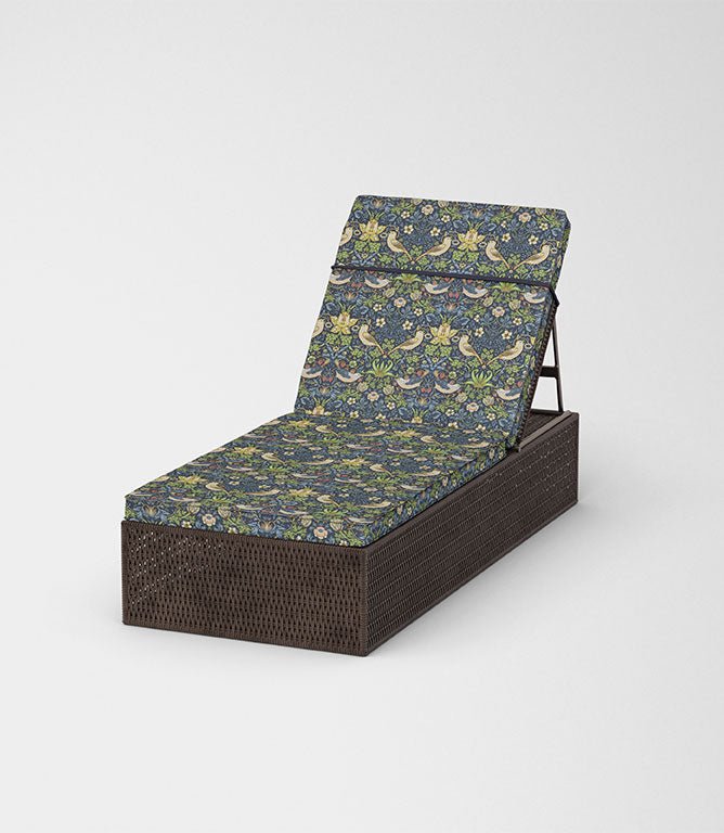 Strawberry Thief Outdoor Fabric / Navy - Just Fabrics