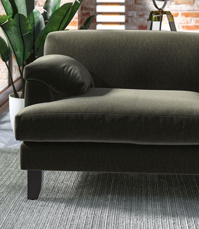 Harrow Chenille FR Fabric / Spruce - Just Fabrics