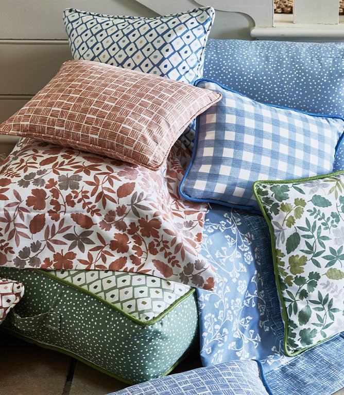 Gingham Fabric / Linen - Just Fabrics