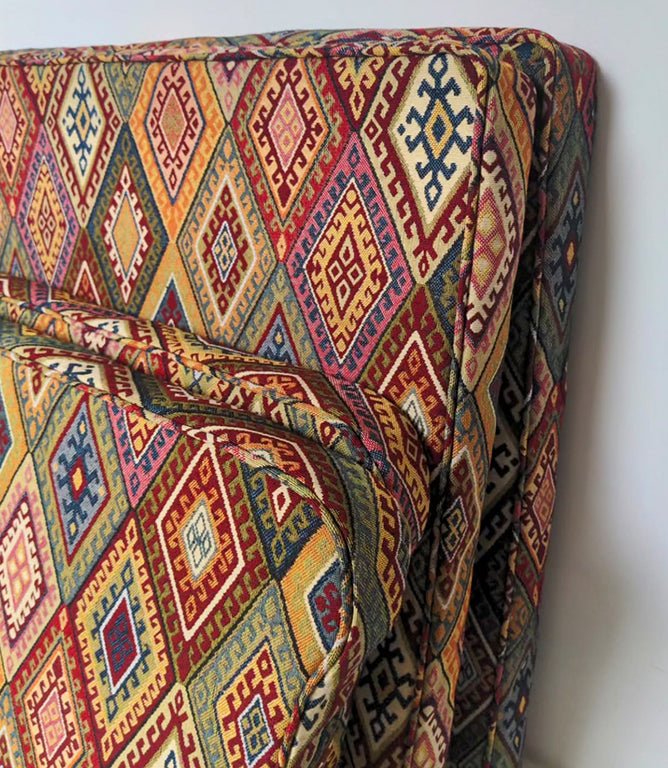 Ikat Tapestry Fabric / Vintage - Just Fabrics