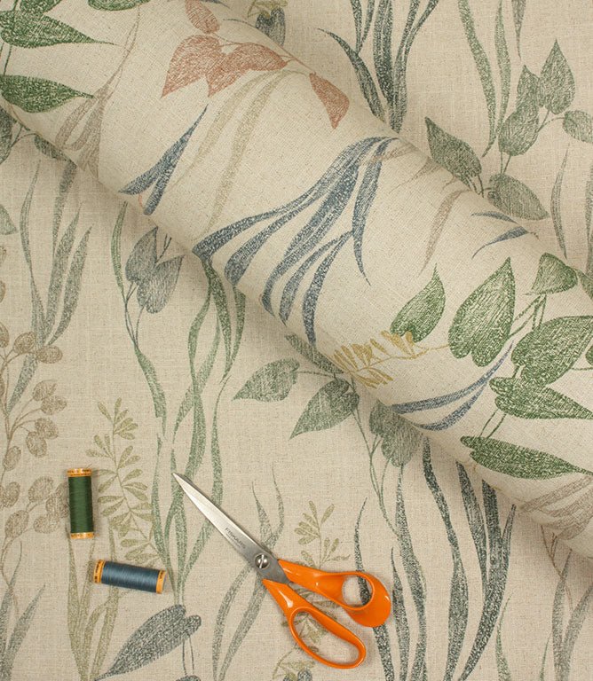 Pothos Fabric / Indigo Multi - Just Fabrics