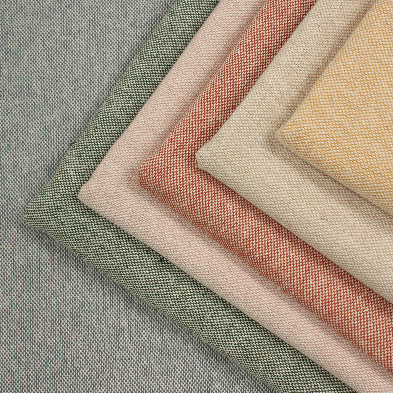 Harbour Weave Fabric / Bottle Green