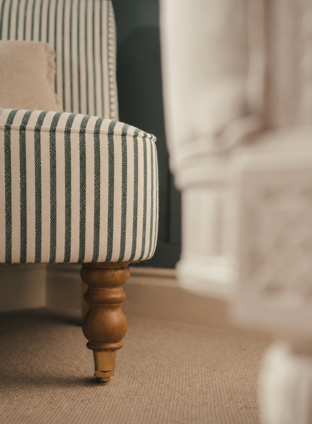 Broadway Stripe Fabric / Green