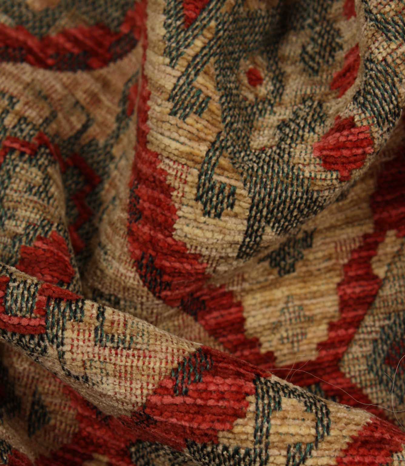 Imari Geometric Boho Fabric / Rosso