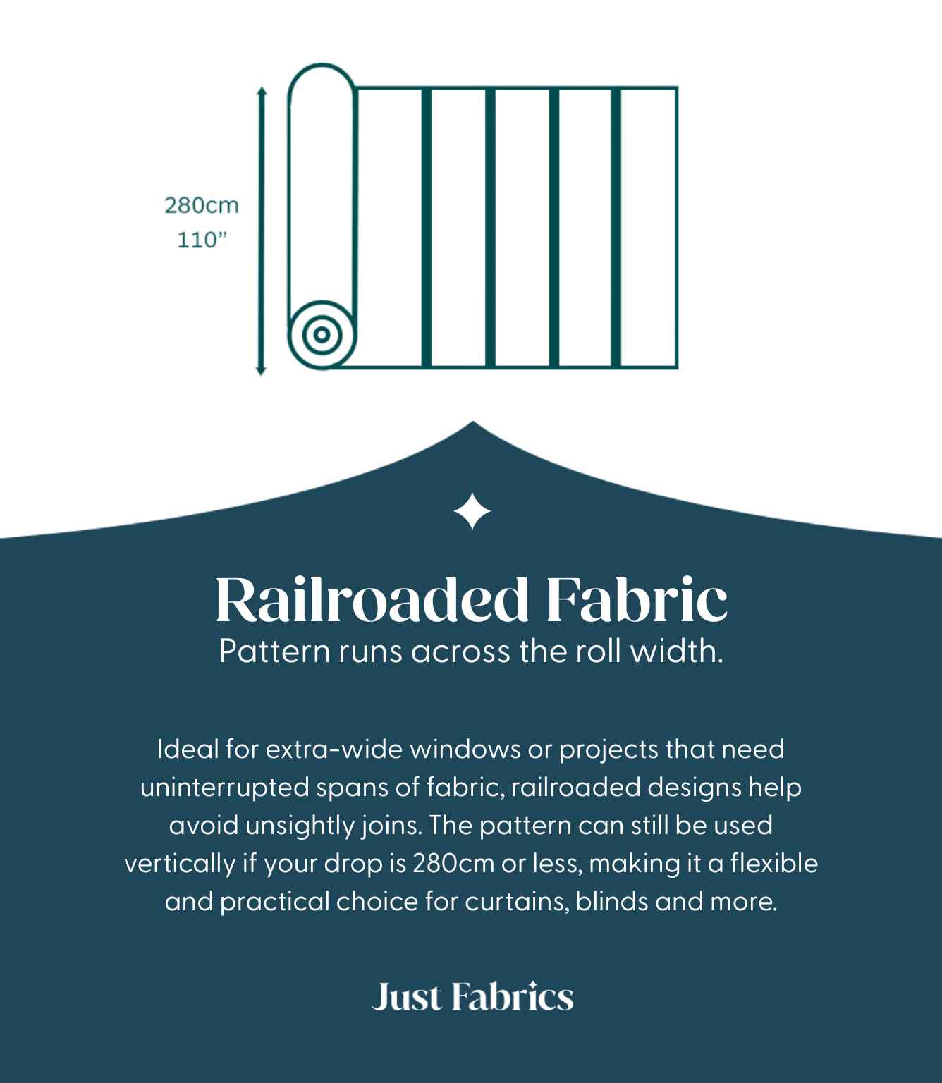 Harlyn Wide Herringbone Fabric / Grey