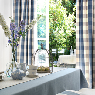 Use Country Fabrics to Soften your Kitchen Scheme