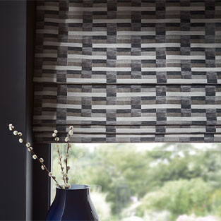 Use roller blinds for a contemporary look