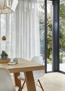 Use sheer fabric for privacy