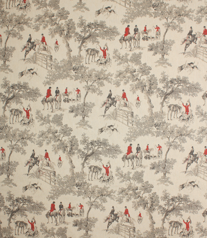 Fox Hunting Fabric Traditional Fabric Just Fabrics