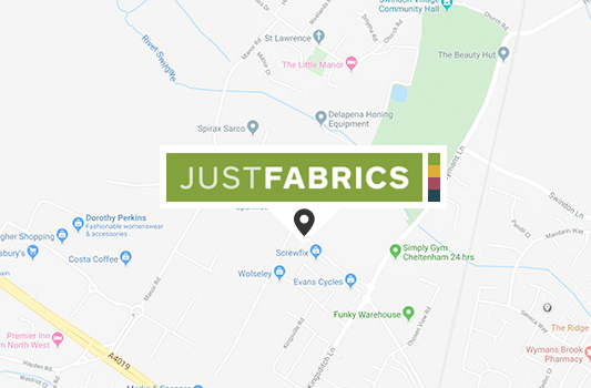 Cheltenham Fabric Shop map