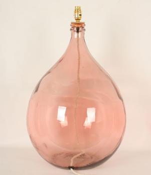 Branscombe 62cm Recycled Glass Lamp Pink