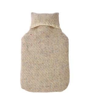 Recycled Wool Hot Water Bottle - Latte