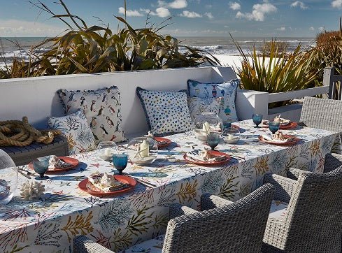 Using seaside fabric in your home - Just Fabrics
