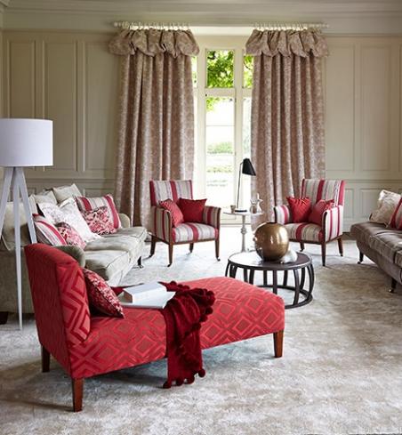 Tips for using red fabric in your home - Just Fabrics