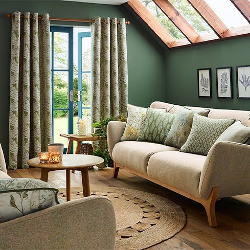 Fabrics with foliage designs for a fresh new room - Just Fabrics