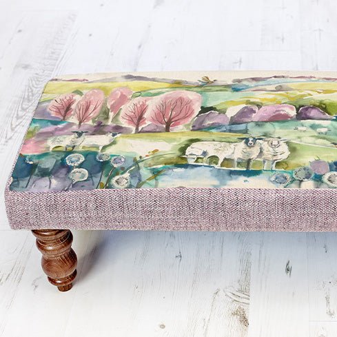 Using Statement Footstools In The Home - Just Fabrics