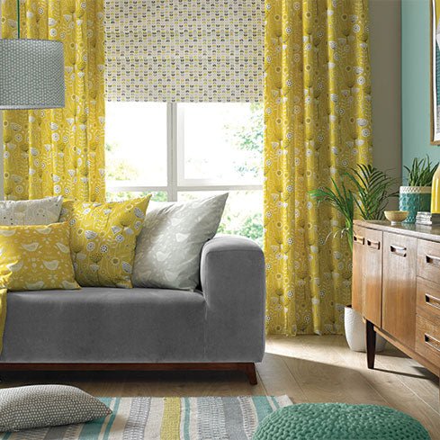 Using Mid Century Curtain Fabric For A Scandi Look - Just Fabrics