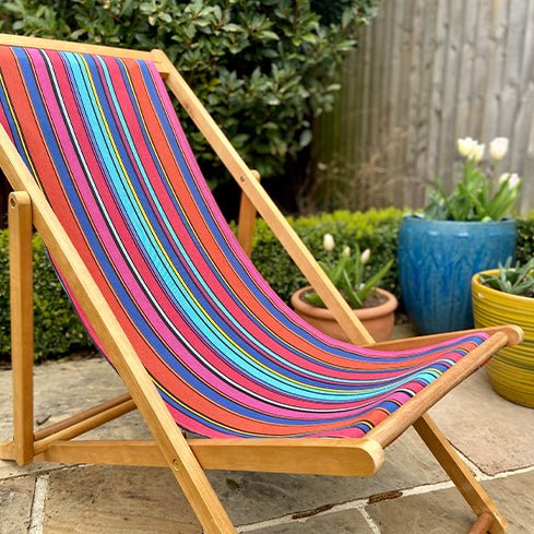 How to Recover a Deckchair in 30 Minutes - Just Fabrics