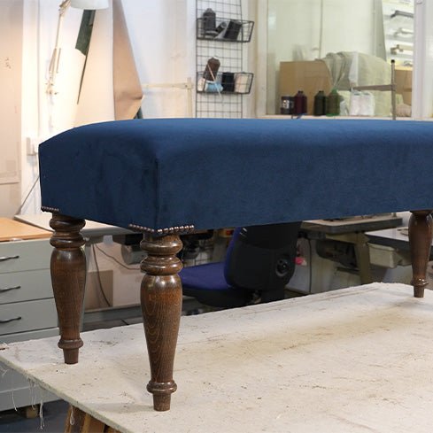 How To Recover A Footstool | JF Academy - Just Fabrics