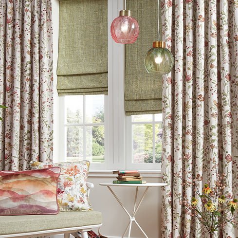 Roman Blinds vs Roller Blinds - Just Fabrics