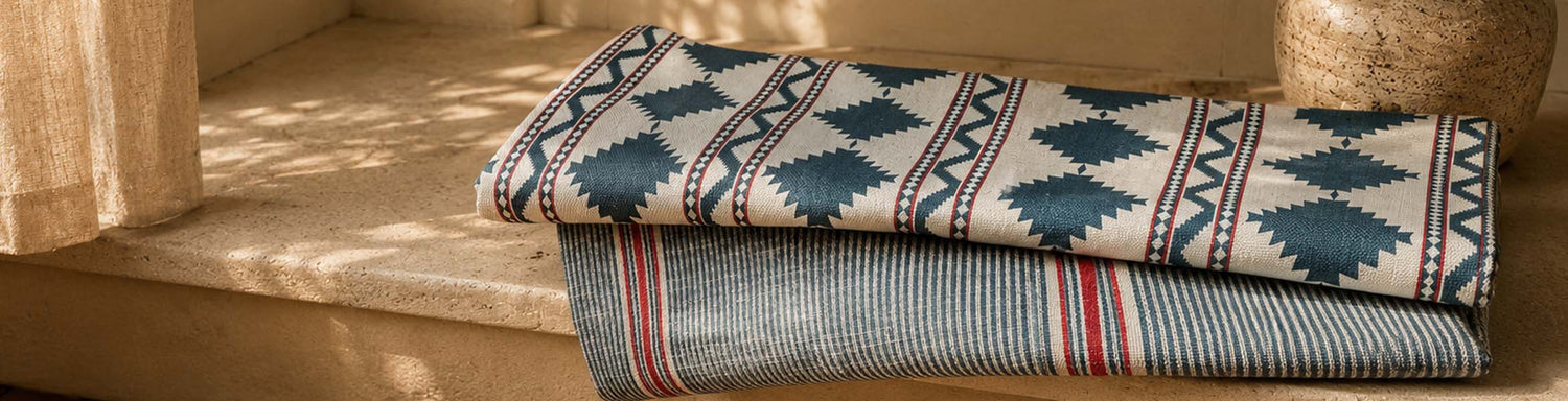 Artisan Wide Weaves Fabric Collection | Geometric & Stripes