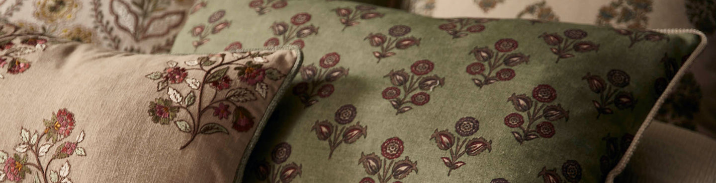 Ditsy floral fabric with small-scale prints