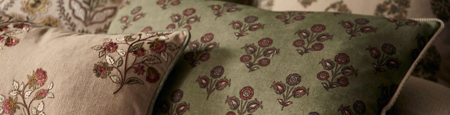 Ditsy floral fabric with small-scale prints