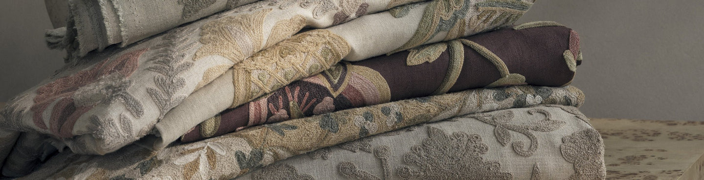 Embroidered Fabric - Just Fabrics