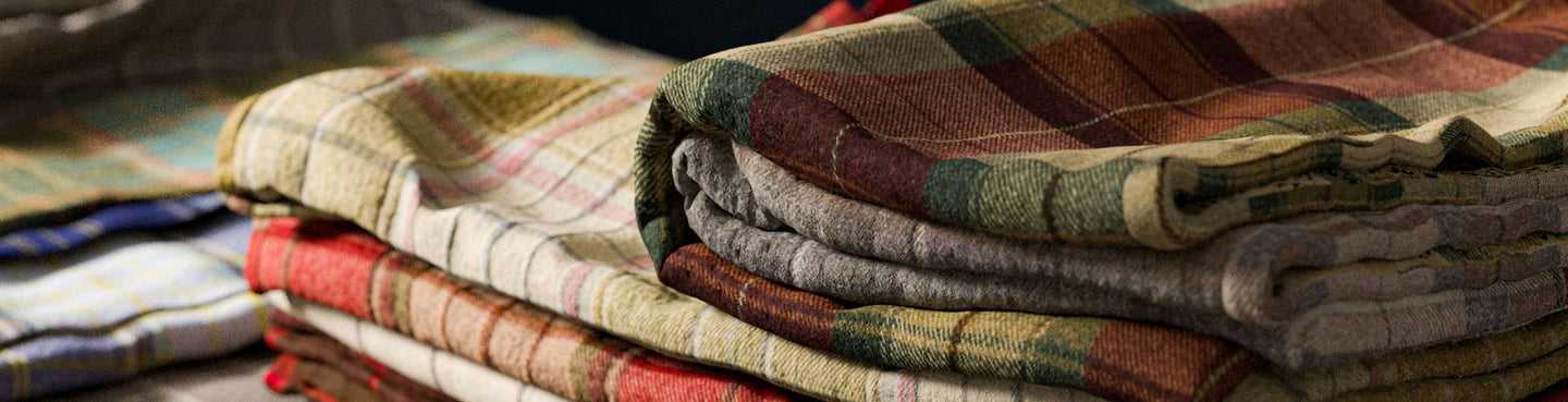 Wool blend fabric with cosy texture