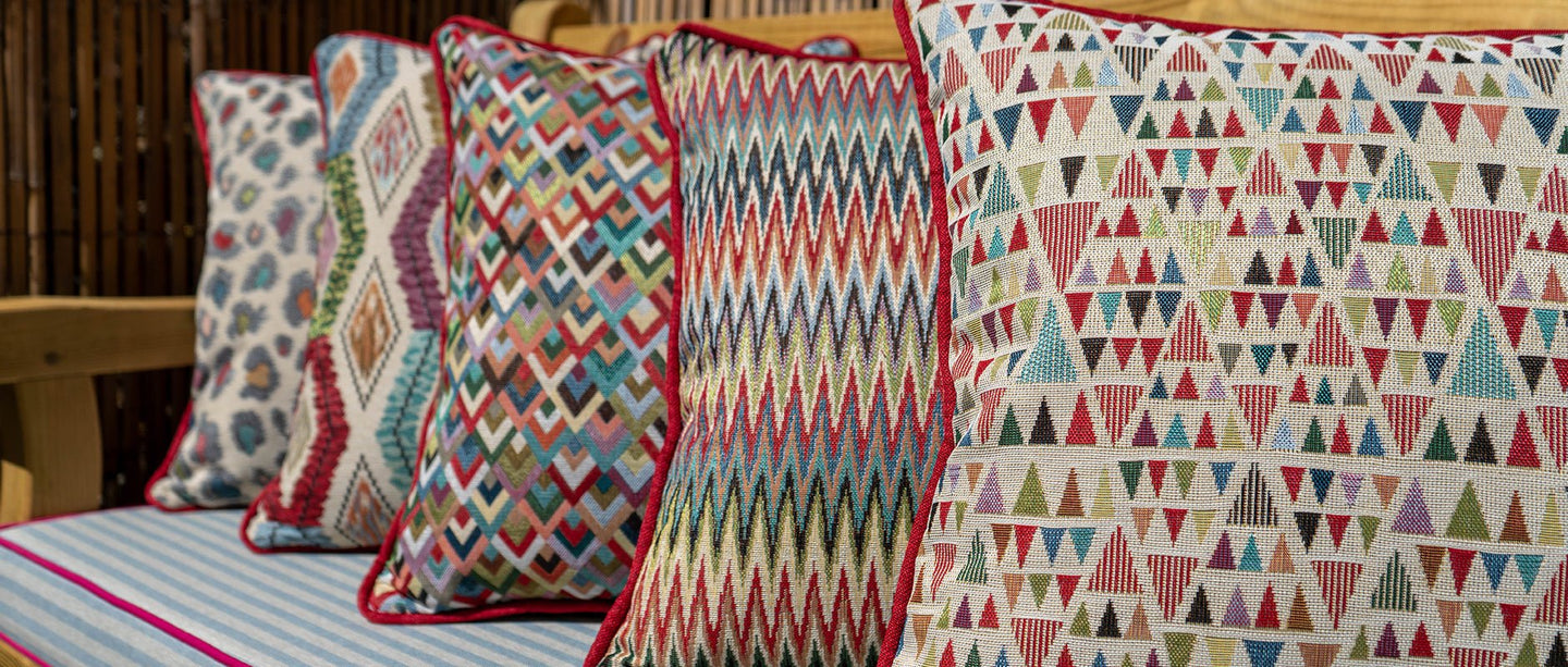 Outdoor Tapestry Cushion Collection - Just Fabrics