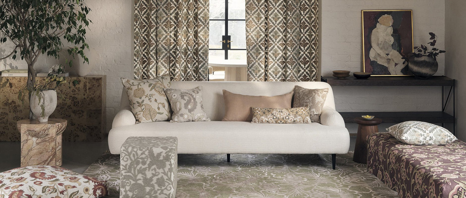 Warwick Fabrics Karaja Crewel Collection - Just Fabrics