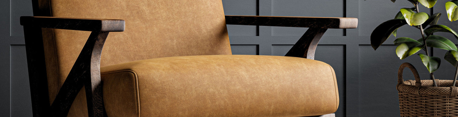 Tan Leather arm chair
