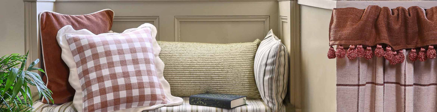Modern Farmhouse Fabric | Rustic Textures, Ticking, Checks & Florals
