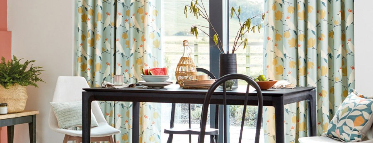 Scandinavian style fabric in bold, simple patterns