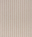 Woven stripe fabric with a soft beige linen-look ground and evenly spaced vertical stripes in warm brown and cream, featuring a subtle textured finish and classic ticking style.