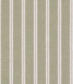 Muted olive green and cream striped fabric with a simple, evenly spaced vertical pattern.