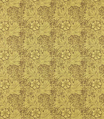 Marigold Fabric / Summer Yellow / Chocolate