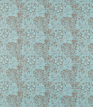 Marigold Fabric / Sky / Chocolate