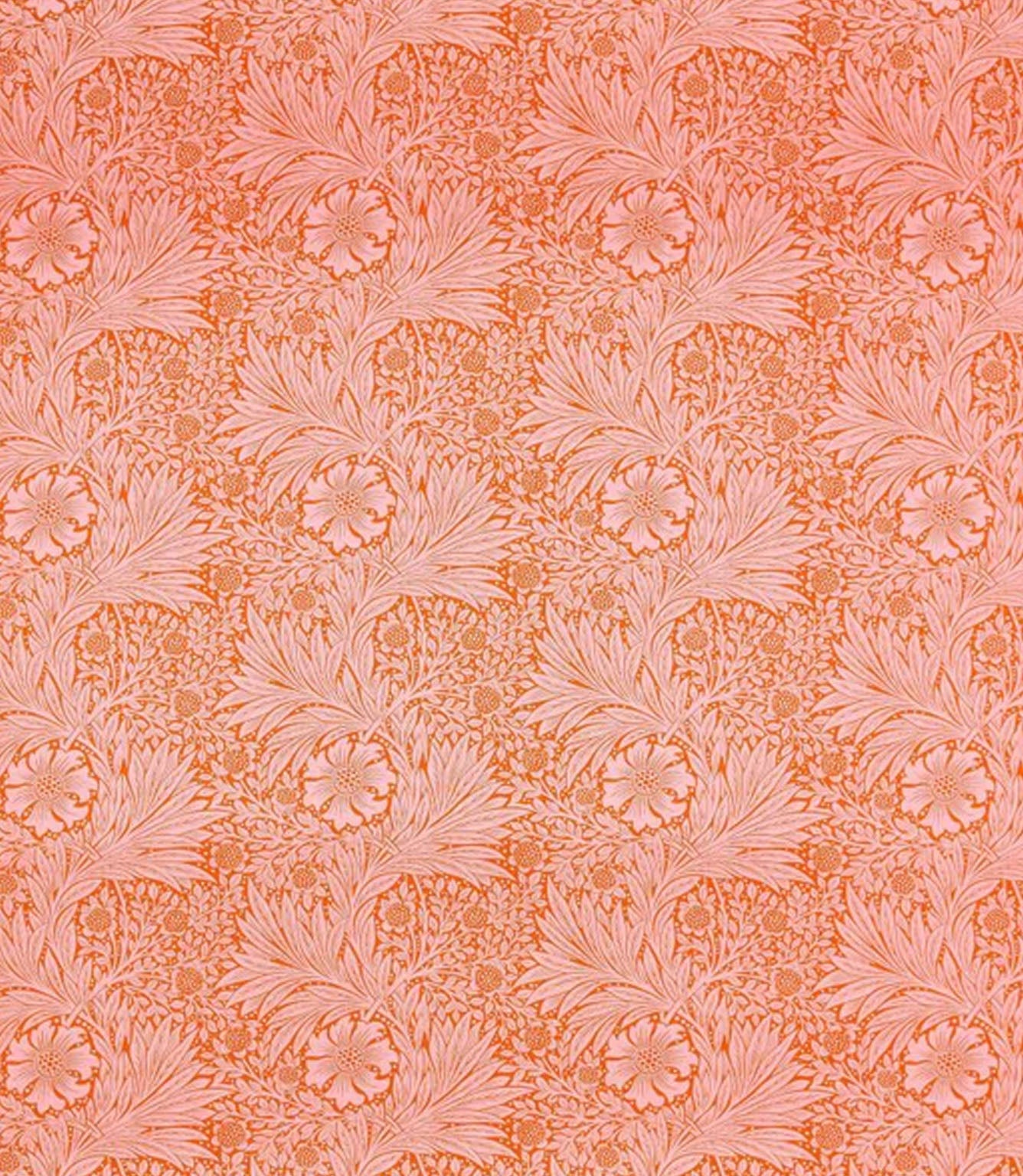 Marigold Fabric / Orange / Pink